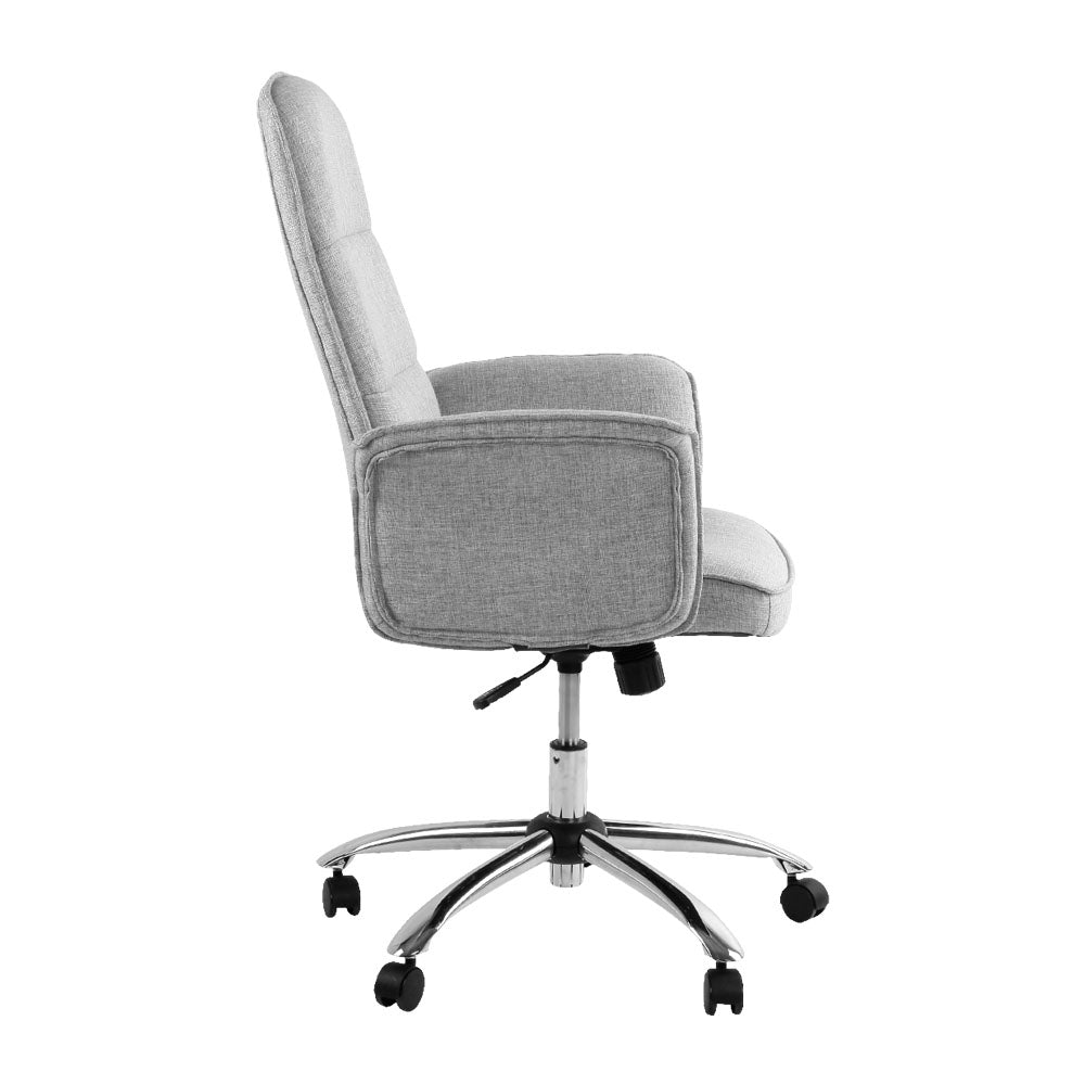 Artiss Fabric Office Chair Computer Chairs Grey - Cosy Abode