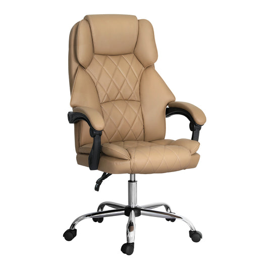 Artiss Executive Office Chair Leather Recliner Espresso - Cosy Abode