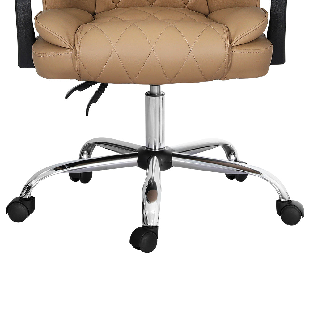 Artiss Executive Office Chair Leather Recliner Espresso - Cosy Abode