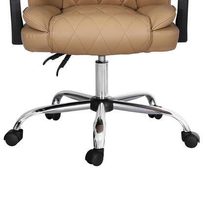 Artiss Executive Office Chair Leather Recliner Espresso - Cosy Abode