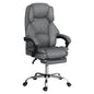 Artiss Executive Office Chair Fabric Footrest Grey - Cosy Abode