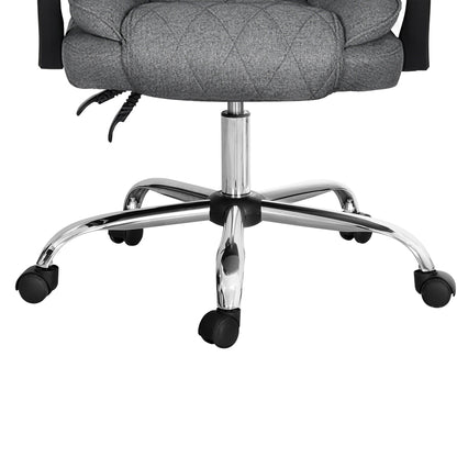 Artiss Executive Office Chair Fabric Recliner Grey - Cosy Abode
