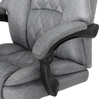 Artiss Executive Office Chair Fabric Recliner Grey - Cosy Abode