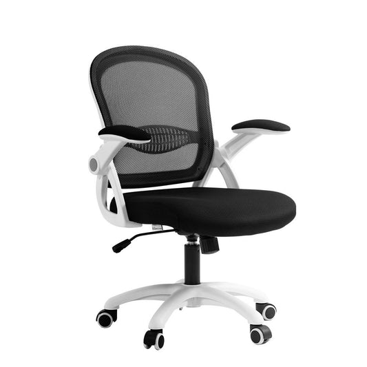 Artiss Mesh Office Chair Mid Back Black - Cosy Abode