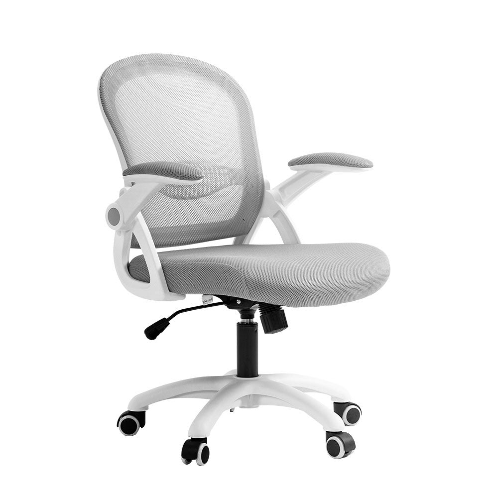 Artiss Mesh Office Chair Mid Back Grey - Cosy Abode