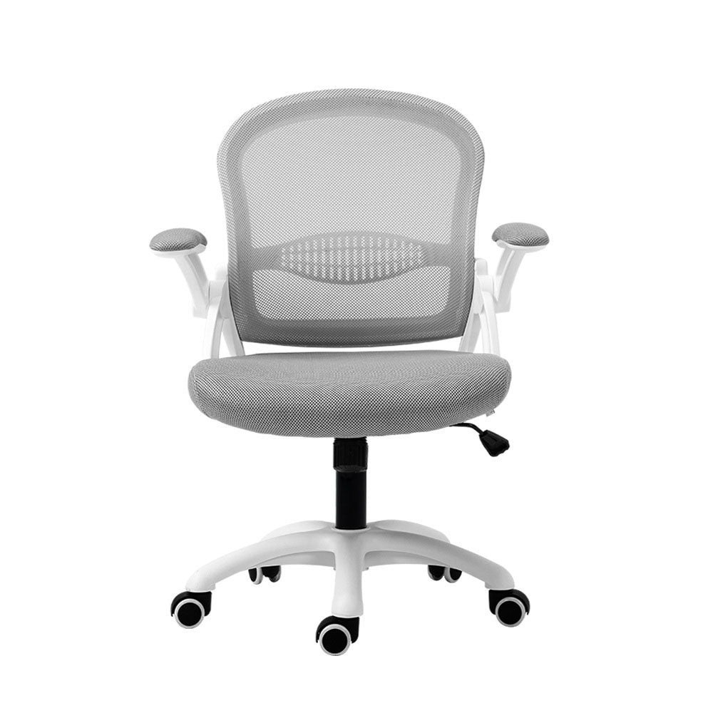 Artiss Mesh Office Chair Mid Back Grey - Cosy Abode