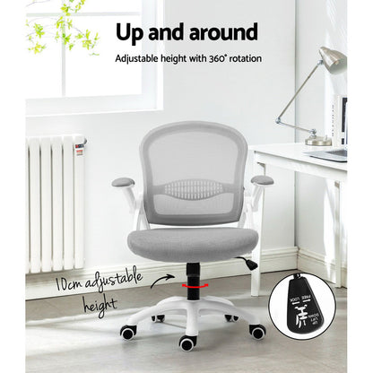Artiss Mesh Office Chair Mid Back Grey - Cosy Abode
