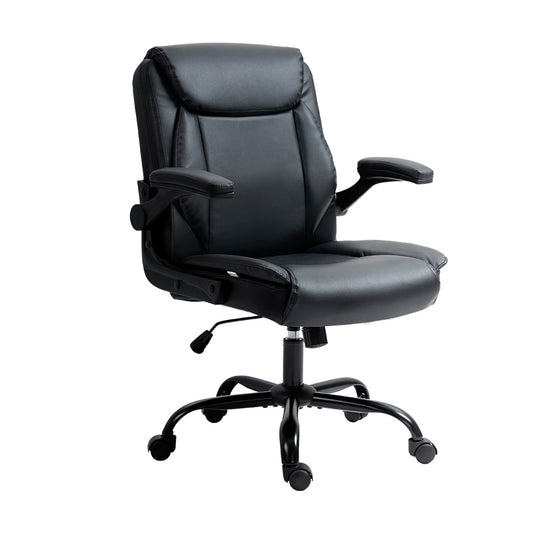 Artiss Executive Office Chair Mid Back Black - Cosy Abode