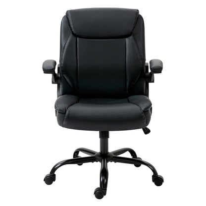 Artiss Executive Office Chair Mid Back Black - Cosy Abode