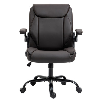 Artiss Executive Office Chair Mid Back Brown - Cosy Abode