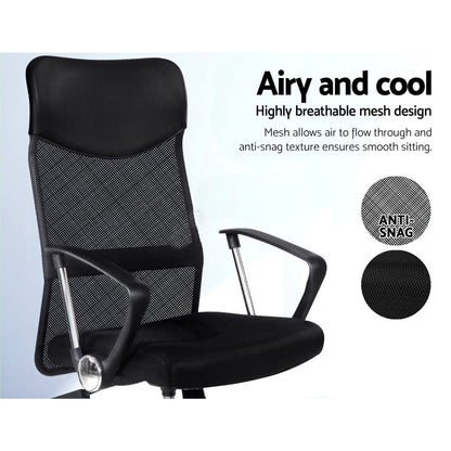 Artiss Mesh Office Chair High Back Black - Cosy Abode
