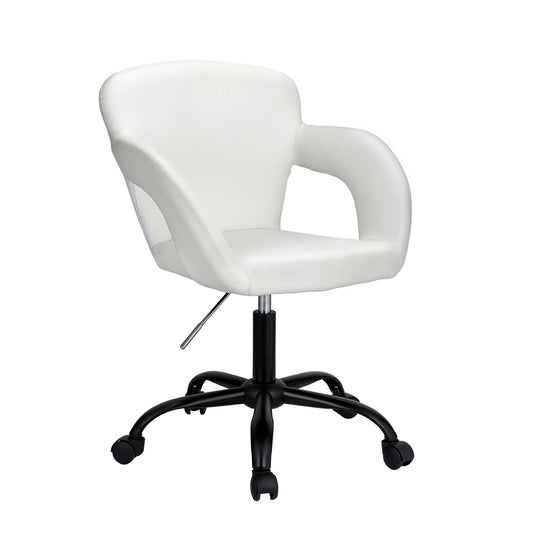 Artiss Office Chair Mid Back White - Cosy Abode