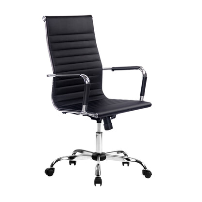 Artiss Office Chair Conference Chairs PU Leather High Back Black - Cosy Abode