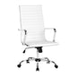 Artiss Office Chair Conference Chairs PU Leather High Back White - Cosy Abode