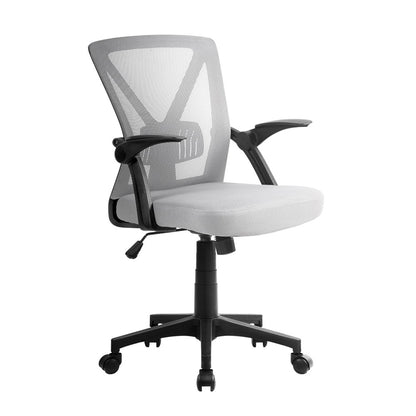 Artiss Mesh Office Chair Mid Back Grey - Cosy Abode