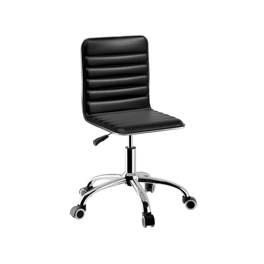 Artiss Office Chair Conference Chairs PU Leather Low Back Black - Cosy Abode