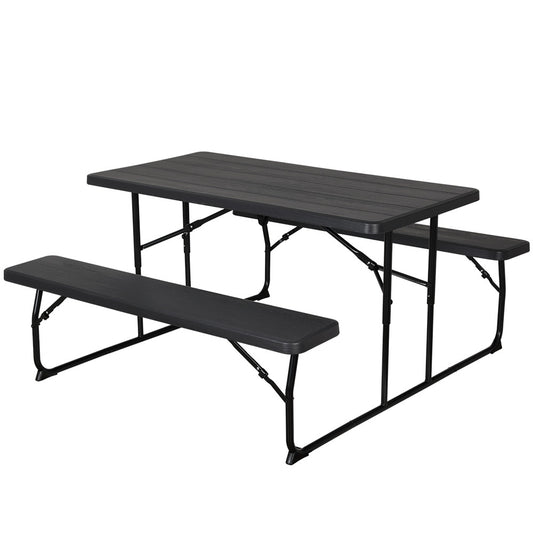 Gardeon 3 PCS Outdoor Furniture Dining Set Lounge Setting Patio HDPE Bench - Cosy Abode
