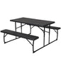 Gardeon 3 PCS Outdoor Furniture Dining Set Lounge Setting Patio HDPE Bench - Cosy Abode