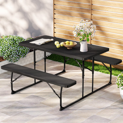 Gardeon 3 PCS Outdoor Furniture Dining Set Lounge Setting Patio HDPE Bench - Cosy Abode