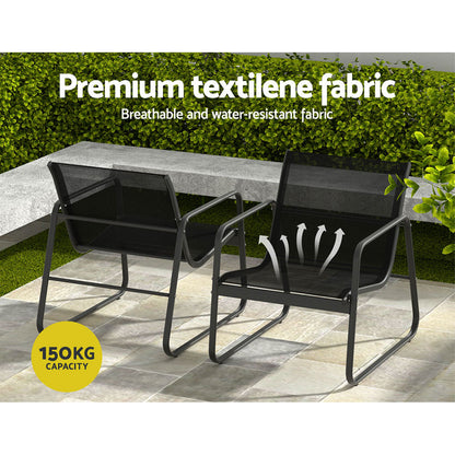 Gardeon Outdoor Sofa Set Lounge Setting Textilene Table and Chairs Garden Patio Furniture - Cosy Abode