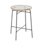 Gardeon Outdoor Bar Table Wicker Dining Bistro Patio Balcony Glass Table Steel - Cosy Abode