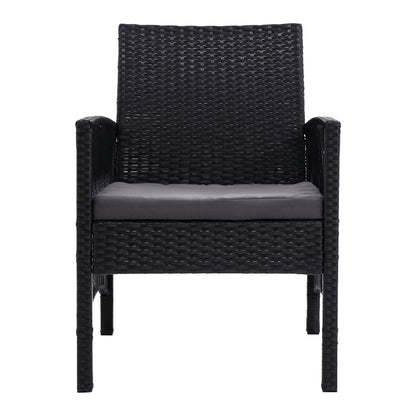 Gardeon 2PC Outdoor Dining Chairs Patio Furniture Wicker Lounge Chair Garden - Cosy Abode