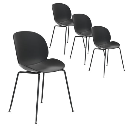 Gardeon 4PC Outdoor Dining Chairs Lounge Chair Patio Garden Furniture Black - Cosy Abode