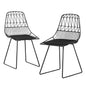 Gardeon 2PC Outdoor Dining Chairs Steel Lounge Chair Patio Garden Furniture - Cosy Abode