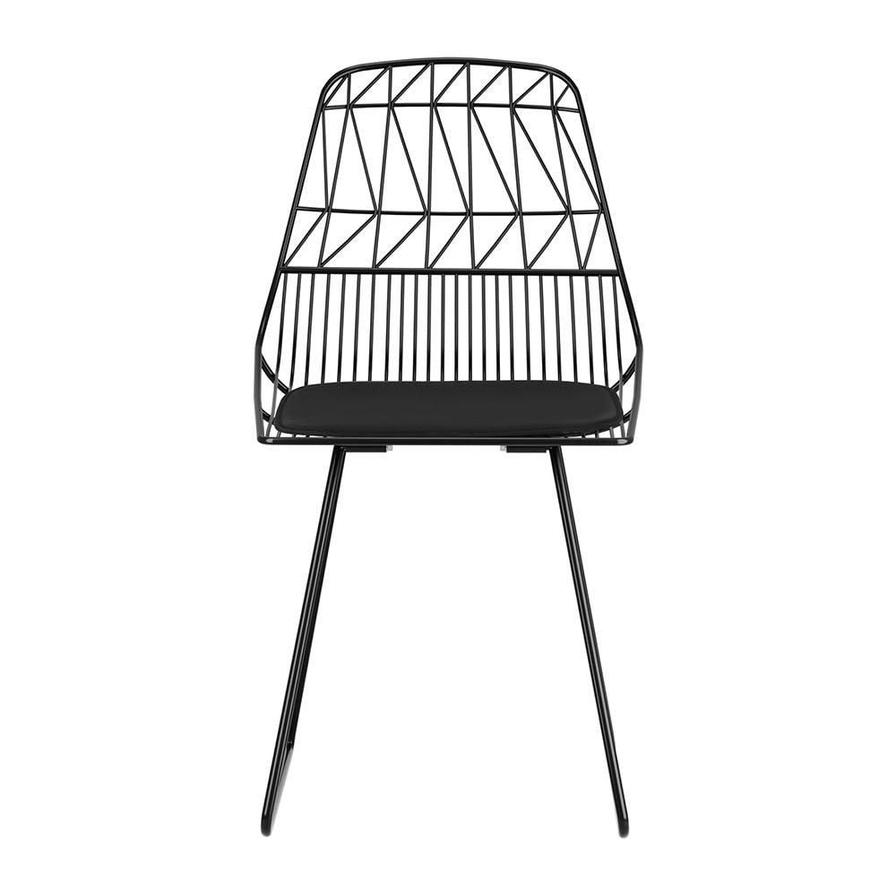 Gardeon 2PC Outdoor Dining Chairs Steel Lounge Chair Patio Garden Furniture - Cosy Abode