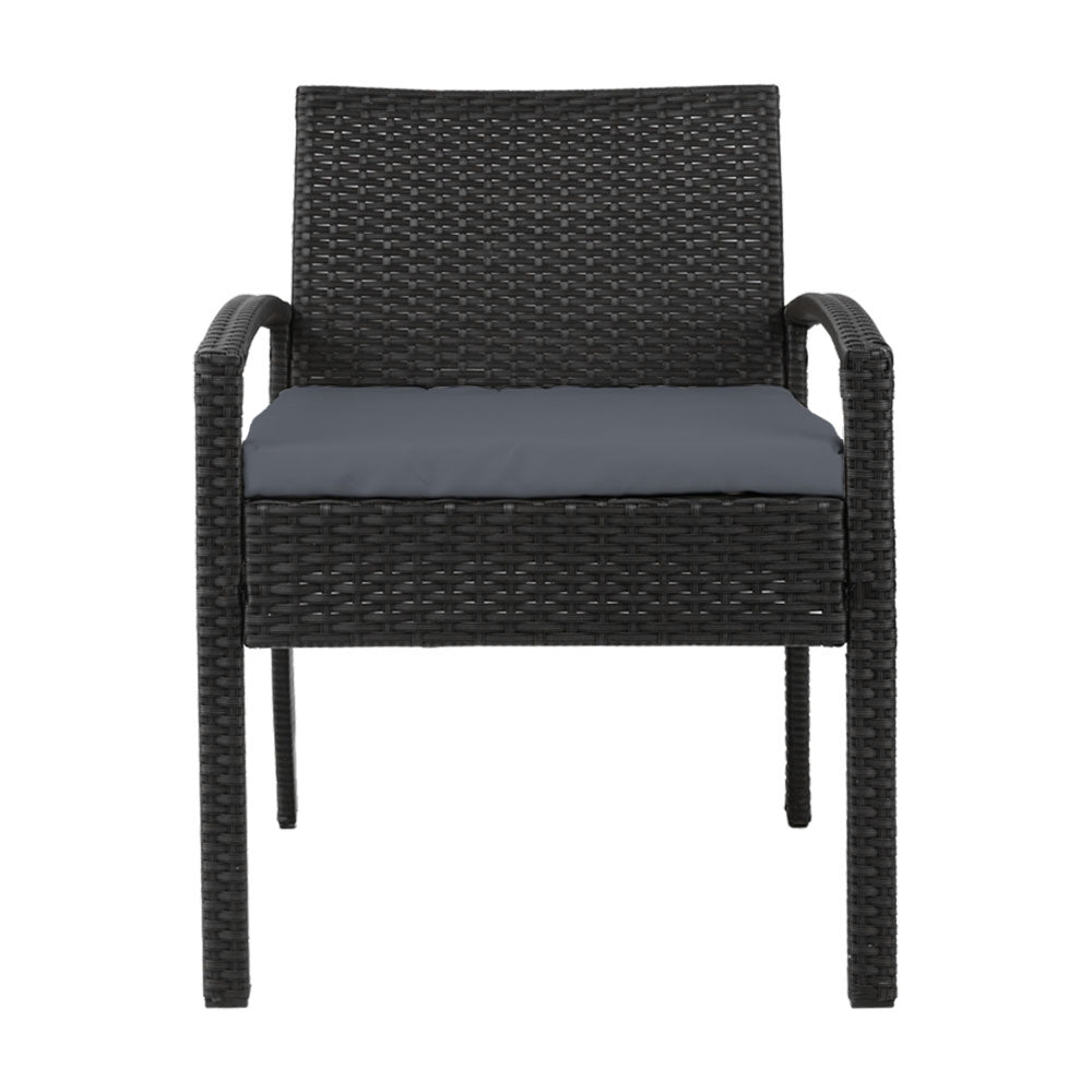 Gardeon Outdoor Dining Chairs Patio Furniture Rattan Lounge Chair Cushion Felix - Cosy Abode