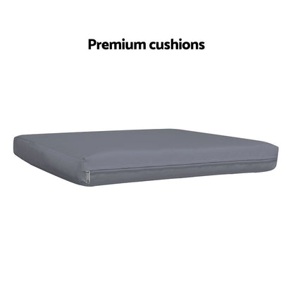 Gardeon Outdoor Dining Chairs Patio Furniture Rattan Lounge Chair Cushion Felix - Cosy Abode