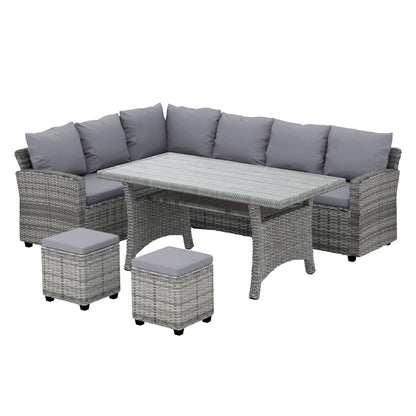 Gardeon Outdoor Dining Set Wicker Table Chairs Setting 8 Seater - Cosy Abode