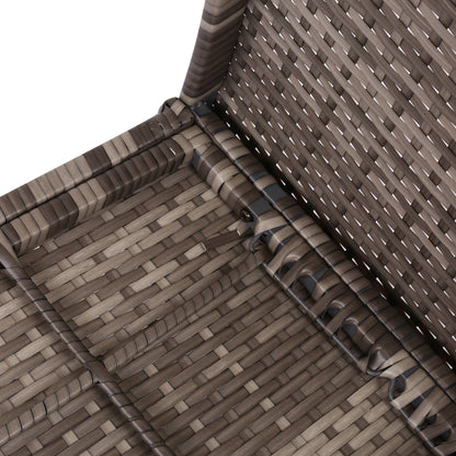 Gardeon 4 PCS Outdoor Sofa Set Rattan Chair Table Setting Garden Furniture - Grey - Cosy Abode