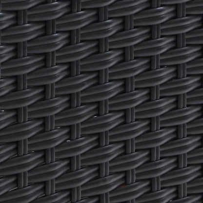 Gardeon Recliner Chair Sun lounge Wicker Lounger Outdoor Patio Furniture Adjustable Black - Cosy Abode