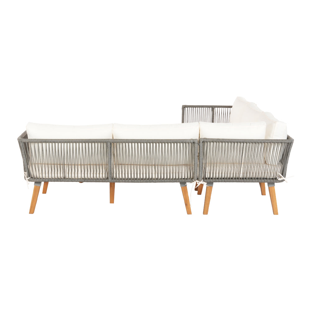 Gardeon 5-Seater Outdoor Sofa Set Wooden Lounge Setting Aluminum - Cosy Abode