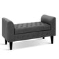 Artiss Storage Ottoman Blanket Box 104cm Linen Grey - Cosy Abode