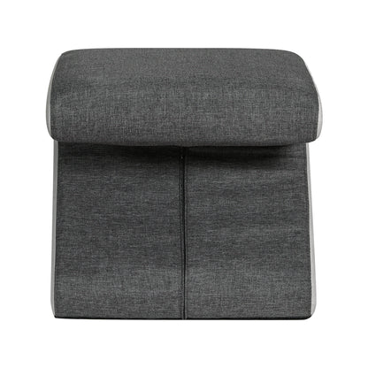 Artiss Ottoman Foot Stool Arrow Linen Grey - Cosy Abode