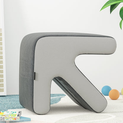 Artiss Ottoman Foot Stool Arrow Linen Grey - Cosy Abode