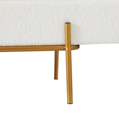 Artiss Storage Ottoman Bed 140cm Pillow Boucle Fabric - Cosy Abode