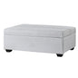 Artiss Ottoman Storage Sofa Bed 112cm Foldable Grey - Cosy Abode