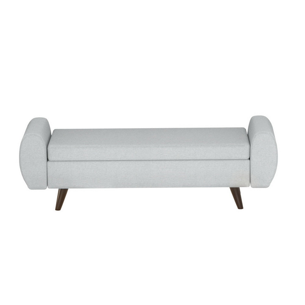 Artiss Storage Ottoman Blanket Box Armrest 140cm Grey - Cosy Abode