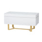 Artiss Storage Ottoman Blanket Box Criss-cross Linen White - Cosy Abode