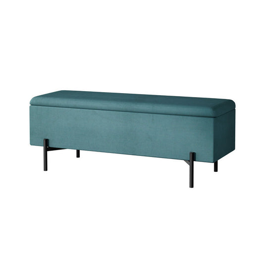Artiss Storage Ottoman Blanket Box 140cm Velvet Green - Cosy Abode
