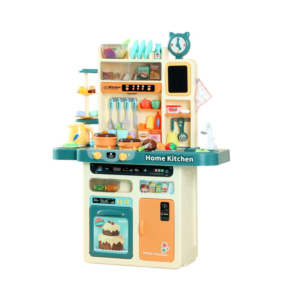 Keezi Kids Kitchen Pretend Play Set Cooking Sound Steam Light Function - Cosy Abode