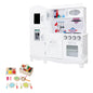 Keezi Kids Kitchen Play Set Wooden Pretend Toys Cooking Children Food White - Cosy Abode