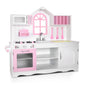 Keezi Kids Kitchen Play Set Wooden Pretend Toys Cooking Children Storage Cabinet - Cosy Abode