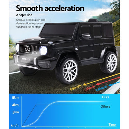 Kids Electric Ride On Car Mercedes-Benz Licensed AMG G63 Toy Cars 12V Black - Cosy Abode