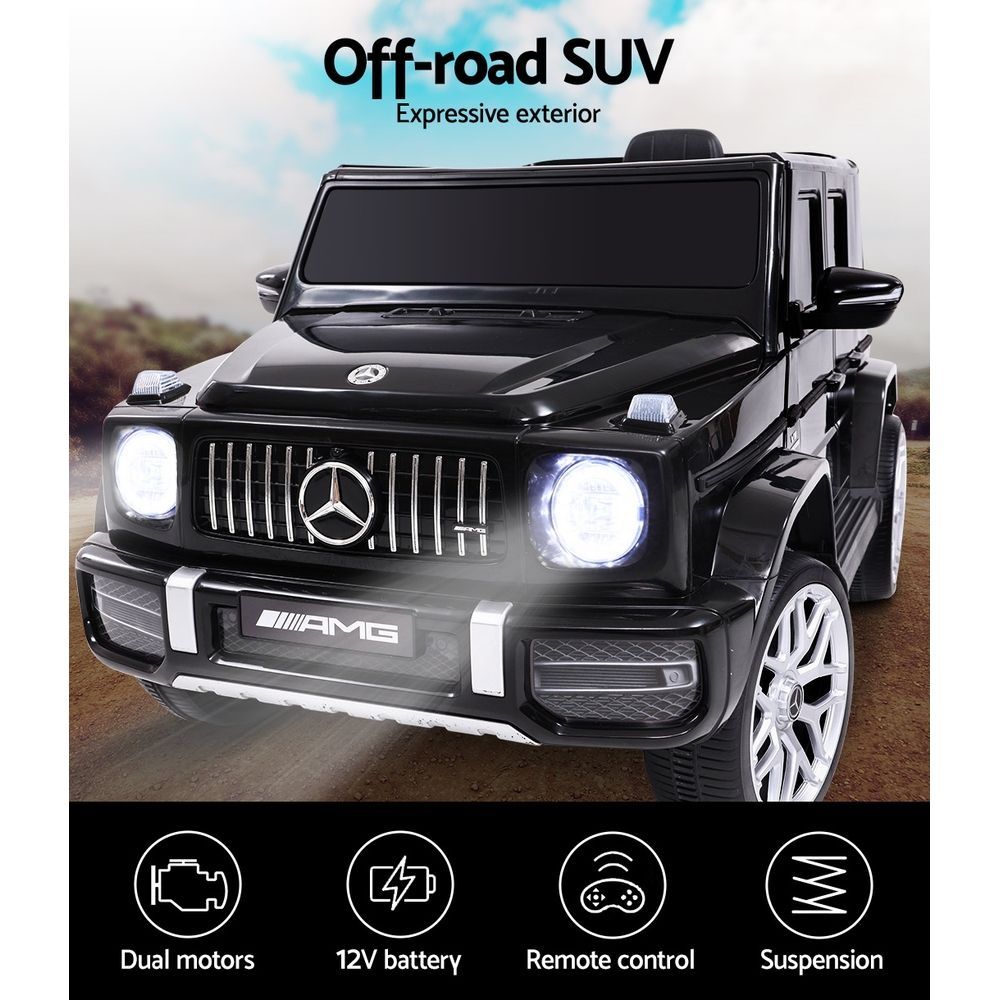 Kids Electric Ride On Car Mercedes-Benz Licensed AMG G63 Toy Cars 12V Black - Cosy Abode