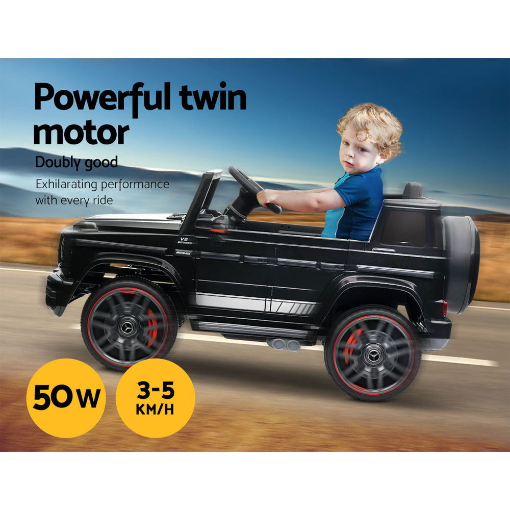 Kids Electric Ride On Car Mercedes-Benz Licensed AMG G63 Toy Cars Remote Black - Cosy Abode