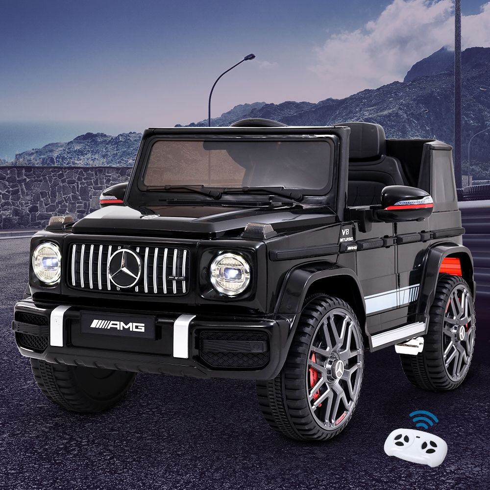 Kids Electric Ride On Car Mercedes-Benz Licensed AMG G63 Toy Cars Remote Black - Cosy Abode